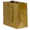 JAM Paper Small Gold Glossy Square Gift Bags, 3ct.